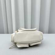 Miu Miu nappa leather pocket bag white 21x6x12cm - 4