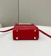 Fendi red tote bag 13x6.5x17cm - 2