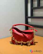 Loewe Mini Puzzle Shoulder Bag In Red 18x8x12cm - 1