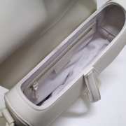 Dior Saddle Bag With Strap White Ultramatte Calfskin 25.5x20x6.5cm - 2