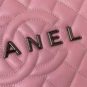 Chanel Star Handbag Satin & Black Metal Pink & Black 2.5x22.5x6cm - 5