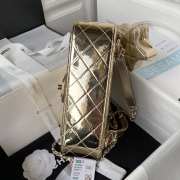 Chanel Star Backpack & Coin Purse Metallic Gold Mirror Effect Calfskin - 3