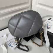 Chanel 24C 19 series grey backpack 26x22x16cm - 5