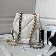 Chanel 24C 19 series white backpack 26x22x16cm - 6