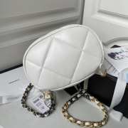 Chanel 24C 19 series white backpack 26x22x16cm - 4