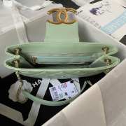 Chanel 24C Handbag In Mint Green 16.5×26.5×5cm - 4