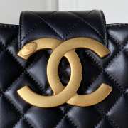 Chanel 24C Handbag In Black 16.5×26.5×5cm - 4