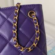 Chanel 24C Handbag In Purple 16.5×26.5×5cm - 4