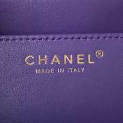 Chanel 24C Handbag In Purple 16.5×26.5×5cm - 2