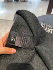 Fendi wool silk scarf in black 180×30cm - 5