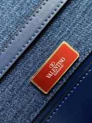 Valentino Garavani Loco Denim Bag With Rhinestones 27x13x6cm - 4