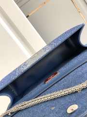 Valentino Garavani Loco Denim Bag With Rhinestones 27x13x6cm - 2