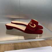 Dior slides velvet red 1.5cm - 6