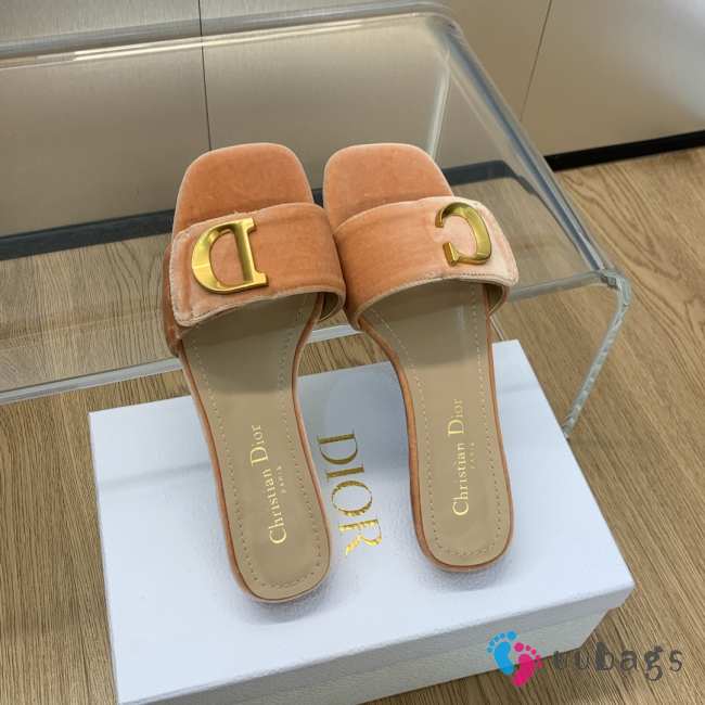 Dior slides velvet beige 1.5cm - 1