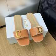 Dior slides velvet beige 1.5cm - 2