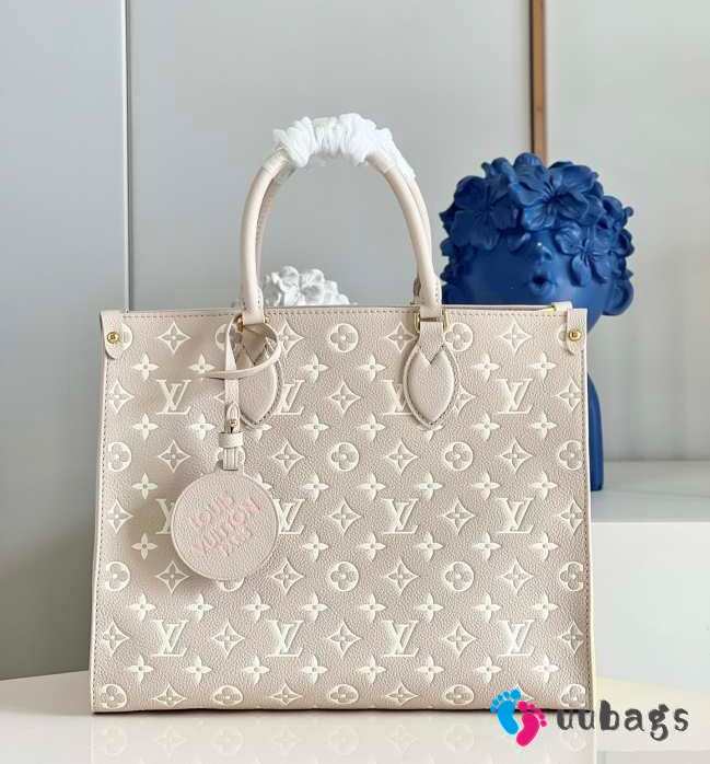 LV Onthego MM Tote Bag M46128 Gray 35cm - 1