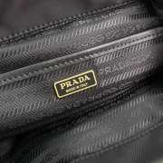 Prada re-nylon and shearling backpack in black 25x20x11cm - 5