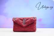 YSL Loulou Puffer Mini Bag In Red 23x15x9cm - 1