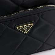 Prada duet re-nylon bucket bag in black 22x17x12cm - 4