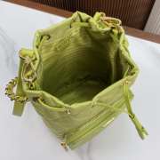 Prada duet re-nylon bucket bag in green 22x17x12cm - 5