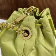 Prada duet re-nylon bucket bag in green 22x17x12cm - 3