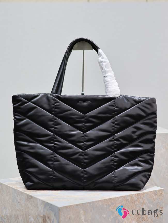 YSL Puffer Tote In Econyl Bag Black 57x36x17cm - 1