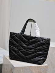 YSL Puffer Tote In Econyl Bag Black 57x36x17cm - 5