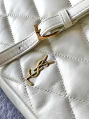 YSL Es Giant Travel Bag In Quilted Leather White 56x50x19cm - 2