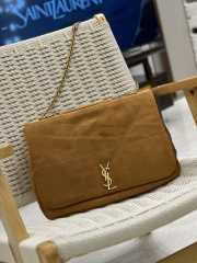 YSL Jamie 4.3 Black Bag In Suede 43×29×9cm - 1