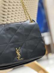 YSL Jamie 4.3 Black Bag In Lambskin 25x16x7cm - 6