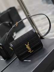 YSL Solferino Box Bag In Black 19×13×5cm - 2