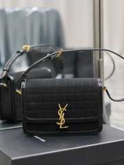 YSL Solferino Box Bag In Black 23x16x6cm - 1