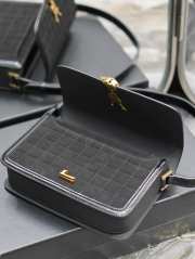 YSL Solferino Box Bag In Black 23x16x6cm - 5