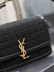 YSL Solferino Box Bag In Black 23x16x6cm - 4