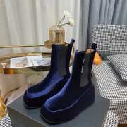 Alexander Wang square toe velvet boots 01 - 1