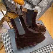 Alexander Wang square toe velvet boots 02 - 4