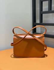 Loewe Goya brown bag in silk calfskin 19x13.5x6cm - 4