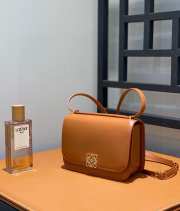 Loewe Goya brown bag in silk calfskin 19x13.5x6cm - 2