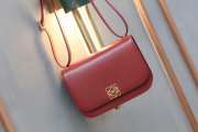 Loewe Goya red bag in silk calfskin 19x13.5x6cm - 1