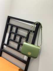 Loewe Goya green bag in silk calfskin 19x13.5x6cm - 5