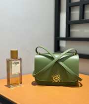 Loewe Goya green bag in silk calfskin 19x13.5x6cm - 4