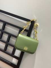 Loewe Goya green bag in silk calfskin 19x13.5x6cm - 2