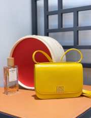 Loewe Goya yellow bag in silk calfskin 19x13.5x6cm - 1