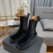 Alexander Wang square toe velvet boots 04 - 1