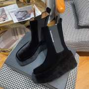 Alexander Wang square toe velvet boots 04 - 5