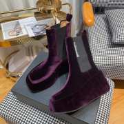 Alexander Wang square toe velvet boots 05 - 6