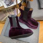 Alexander Wang square toe velvet boots 05 - 5