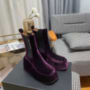 Alexander Wang square toe velvet boots 05 - 2