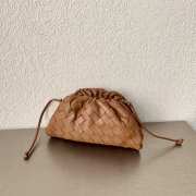 Bottega Veneta Light Brown Mini Pouch Bag 22×12×7cm - 5