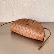 Bottega Veneta Light Brown Mini Pouch Bag 22×12×7cm - 2